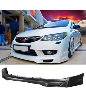 Honda Civic Fd6 Makyajlı Kasa Mugen Ön Ek Karlık Plastik Mat Siyah 2009 2010 2011 karlık+bodykit+ek