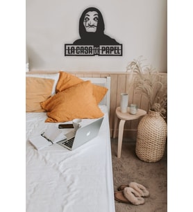 Siyah La Case De Papel Ahşap Mdf Lazer Kesim Tablo