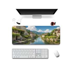 SonicTouch Klavye Mousepad 40x90cm Dikişsiz Pürüzsüz Sıvı Geçirmez Kaymaz Taban Yeşil Kanal
