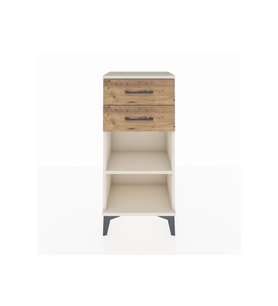 Arges Komodin Tek Raflı 2 Çekmeceli 44x30x96 Aytaşı-Çam