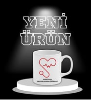 Kardiyolog Doktor Kişiye Özel Hediye Seramik Kupa Bardak