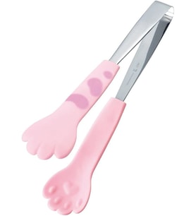 Kedi Patisi Şeklinde Maşa Pembe Benekli