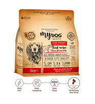 Mydog Az Tahıllı Dana Etli Yüksek Enerji Yetişkin Tüm Irk Köpek Maması 3kg