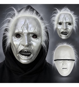 Beyaz Saçlı Michael Myers Plastik Karakter Maskesi