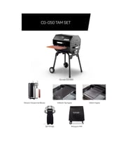 ReHome Guruss Cg050 Kömürlü Barbekü Mangal Tam Set (Siyah)