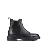 Shoetyle - Siyah Deri Erkek Chelsea Bot 250-080