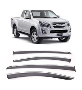 Isuzu Dmax Kromlu Cam Rüzgarlığı 2018-2023 arası Sunplex (Beyaz)
