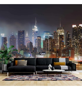 Gece New York Manzarası Duvar Kağıdı