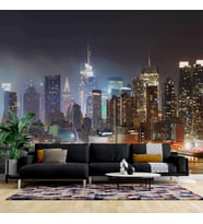 Gece New York Manzarası Duvar Kağıdı