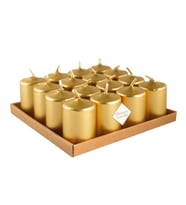 Bar Mum Kısa 3,5x5cm Metalik Altın Renk Kokusuz Home Deco 1 Adet
