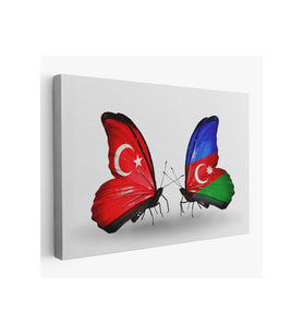 Azerbaycan Türkiye Dekoratif Kanvas Tablo-6501