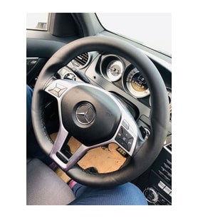 DİKİŞLİ DERİ DİREKSİYON KILIFI DAMARLI SİYAH DERİ SİYAH DİKİŞLİ C KASA MERCEDES İÇİN HIZLI KARGO