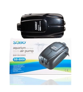 Sobo Ayarlanabilir Çift Çıkışlı Akvaryum Hava Motoru Sb-8808 10w