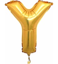 Pazariz  Balon Parti Y Harf Gold Folyo Balon 102 cm