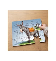 Arkadaşım Eşek Tasarımlı 24 Parça Ahşap Çocuk Puzzle MPK0167