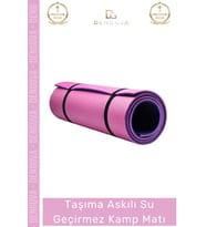 #YogaMatı Taşıma Askılı Dayanıklı Konforlu Pilates Yoga Fitness Spor Minderi 16mm Kamp Matı