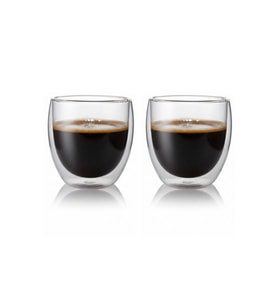 2'li Kahve Bardağı Seti Çift Cidarlı Cappuccino Bardağı 250 ml