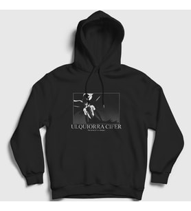 Presmono Unisex Siyah Ulquiorra Anime Bleach Kapüşonlu Sweatshirt 128391tt