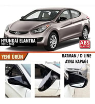 HYUNDAİ ELANTRA 2011-2015 BATMAN / D LINE AYNA KAPAĞI (Beyaz-Siyah)