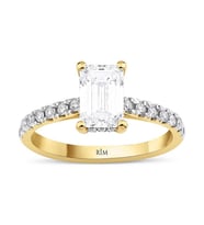 1.90 Karat Emerald Tektaş Laboratuvar Pırlanta Yüzük - HRD Sertifikalı