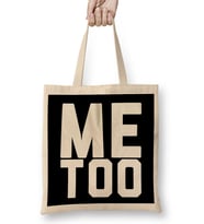 Me Too Bold Slogan Bez Çanta Uzun Saplı