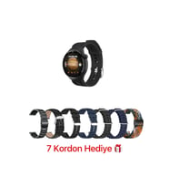 Şık Yuvarlak Ekranlı 7 Kordonlu Akıllı Saat, Erkekler için Modern Tasarım