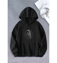 Unisex Kadın Erkek Astronot Modeli Oversize (Siyah)