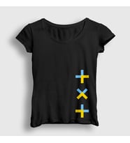 Presmono Kadın Siyah Logo Tomorrow X Together Txt T-Shirt 533021tt