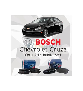 Chevrolet Cruze Bosch Ön Arka Fren Balata Seti (Standart)