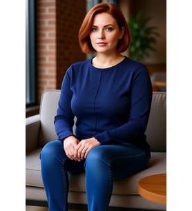 Kadın Bisiklet Yaka Fitilli Örme Kaşkorse Bluz Cool & Comfort Koleksiyonu Günlük Kullanım