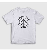 Presmono Unisex Çocuk Beyaz 8 Makes 1 Team Ateez T-Shirt 430309tt (Beyaz)
