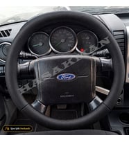 Mazda B-Series Dikme Direksiyon Kılıfı Premium Komple Delikli Deri Siyah Dikiş Fighter-B2500-Thunder 2006-2009
