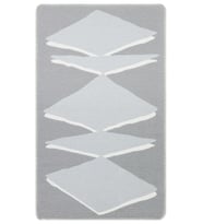 Makine Kaymaz Yıkanabilir Beyaz Geometrik Jüt Salon Halısı Mutfak Halısı Koridor Halısı Yolluk white
