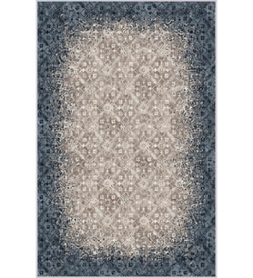 Eliana Home Baskılı, Yıkanabilir Kaymaz Taban Salon Halısı LNA1647-HT246 100x150 cm (Mavi)