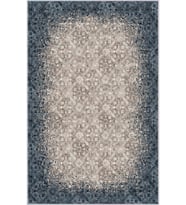 Eliana Home Baskılı, Yıkanabilir Kaymaz Taban Salon Halısı LNA1647-HT246 100x150 cm (Mavi)