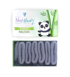 Novibaby 3'lü Bambu Yenidoğan Bebek Çorap I Cloud I 0-6 ay (Karışık)