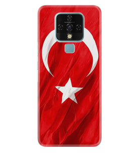 Tecno Camon 16 18P Pova Pova 3 Pova Neo Kılıf Desemli Silikon Şanlı Türk Bayrağı 4 1401