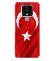 Tecno Camon 16 18P Pova Pova 3 Pova Neo Kılıf Desemli Silikon Şanlı Türk Bayrağı 4 1401