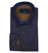 Erkek Slim Fit Gömlek Bgl-st00121 (Lacivert)