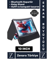 Premium Bluetoothlu Hoparlörlü Telefon Tablet Ekran Büyütücü Cep Telefonu Sabitleme Standı 10 Inch