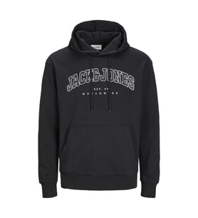 Jack & Jones 12256521 Jjecaleb Varsity Sweat Hood Noos Siyah