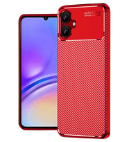 Northcity Samsung Galaxy A06 Uyumlu Kılıf Auto Focus Karbon Kapak - Kırmızı