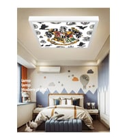 Harry Potter Ledli Çocuk Odası Avize, 60watt, beyaz ışık, 60x60 modern kare, genç odası avize, YENİ