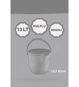 Çocuklar için 2'li Banyo Seti Kulplu Kova & Oluklu Maşrapa Set