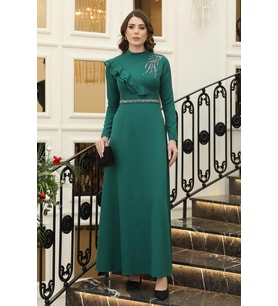 Elif Taşlı Abiye  Zümrüt ELB40