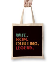 Wife Mom Quilling Legend Paper Filigree Hobby Craftsman Art Bez Çanta Uzun Saplı
