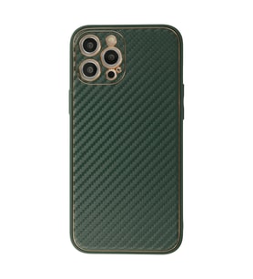 Iphone 12 Pro Max Kılıf Coco Karbon Silikon - Yeşil