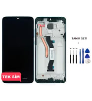 Tkgz - Xiaomi Redmi NOTE 8 PRO Uyumlu Lcd Ekran Dokunmatik Servis ÇITALI YEŞİL + TAMİR SETİ