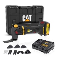 CAT DX41 18Volt/4.0Ah Li-ion Tek Akülü Kömürsüz Profesyonel Çok Amaçlı Devir Ayarlı Raspalama+14 Adet Aksesuar