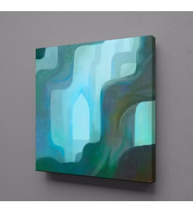 MAVİ TONLARI KANVAS TABLO 100x100cm (Karışık)